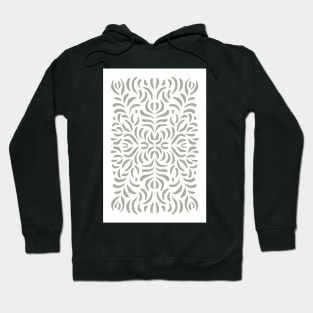 Abstract floral line art pattern Hoodie